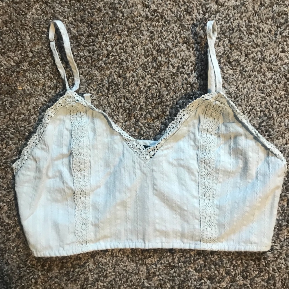 Baby blue bandeau/Crop Top